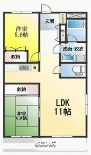 メゾンド・キャナル【3階】の間取り