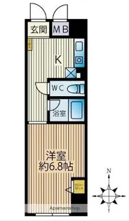 ペガサスステーションプラザ小岩【6F号室】の間取り