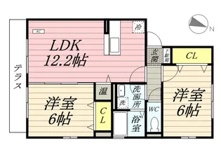 イーストエンジェル青山 B棟【1階】の間取り