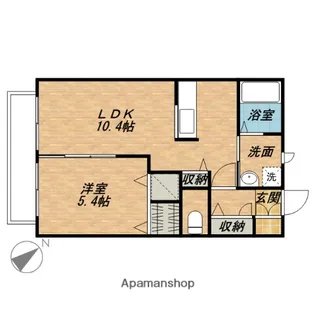アペックスハイツ西船Ⅱ【1階】の間取り