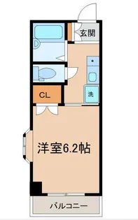 1Kの間取り画像