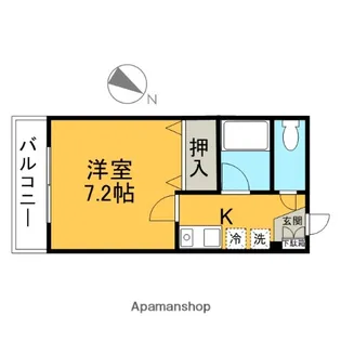 カーサフローラ【2階】の間取り