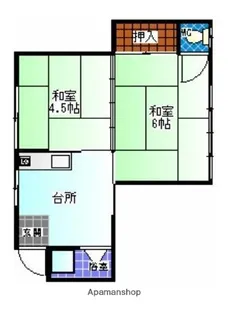 第5松明荘【102号室】の間取り