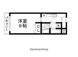 メゾンフローラ市川【2階】の間取り