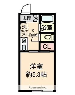 シティハイムヤマグチA【1階】の間取り