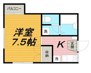 ボンヌ・シャンス【2階】の間取り