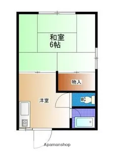 コーポ来栖【103号室】の間取り