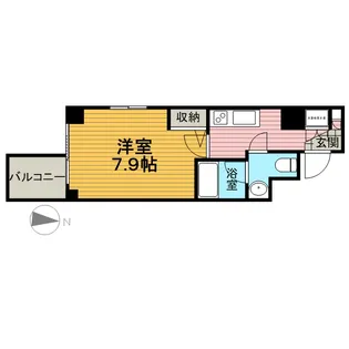 グランドコンシェルジュ両国東アジールコート【5階】の間取り