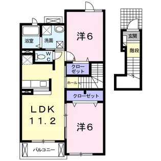 プリムローズ【2階】の間取り