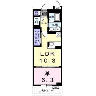 カーサ ファミリア【2階】の間取り