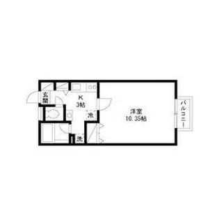 リヴェール市川C棟【1階】の間取り