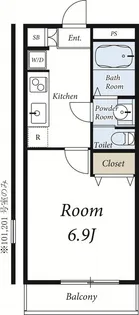 リリックコートハイビスカス【2階】の間取り