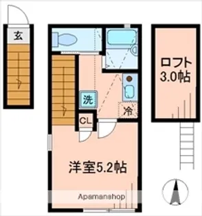 バーミープレイス新小岩【2階】の間取り