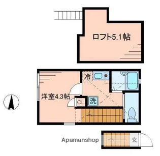 マイ ショコラ【203号室】の間取り