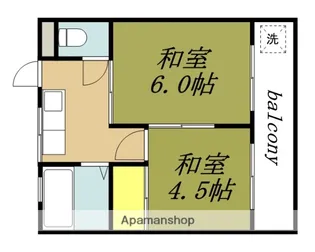 藤コーポ【2階】の間取り