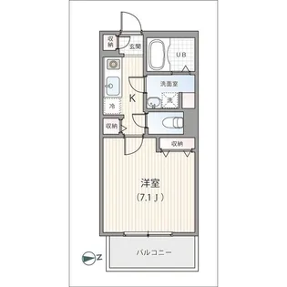 ポアール市川【2階】の間取り