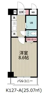 阿部松島マンション【1階】の間取り
