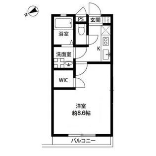 アムール コーポ サンレーク Ⅳ【2階】の間取り