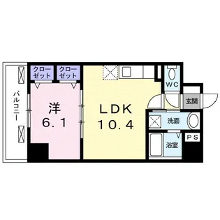 スウィート パピヨン【8階】の間取り