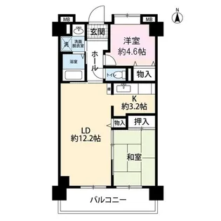 コーポレート船堀【8階】の間取り