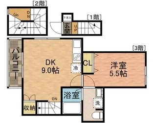 ルナコート小岩【0301号室】の間取り