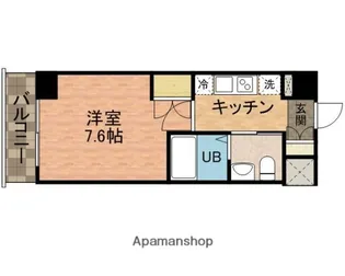 ジェンティーレ・トリヤマ【7階】の間取り