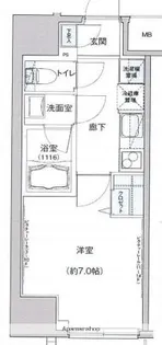 ラヴァンド大島【9階】の間取り