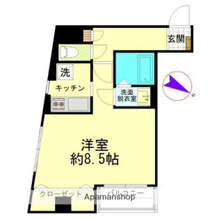 コスモポリタン【6階】の間取り