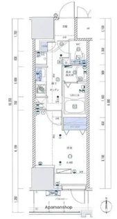 ライジングプレイス亀戸【1504号室】の間取り