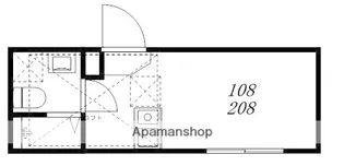 ハーモニーテラス松島【108号室】の間取り