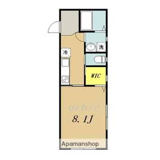 クレスト市川【1階】の間取り