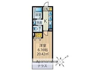 シャイネクス高砂【3階】の間取り