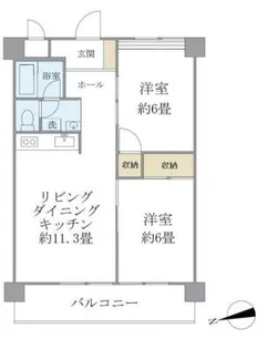 シャルム・K・カーサ【4階】の間取り