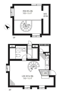 ダイチアパートメント南小岩【4階】の間取り