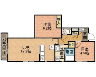 グランデール【1階】の間取り