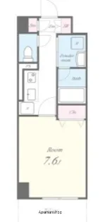 HALE ARAI【7階】の間取り