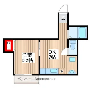 SYイースト【3B号室】の間取り