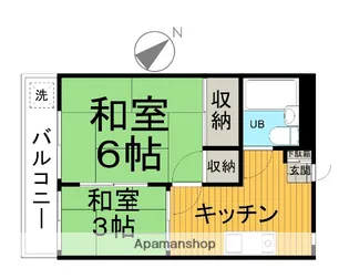 コーポ黒澤【205号室】の間取り