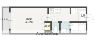 HOUSEKULKT2【103号室】の間取り