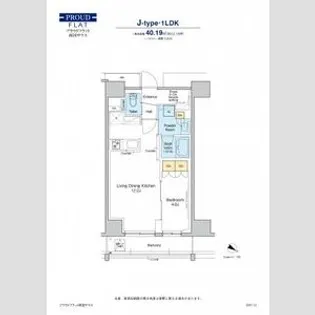プラウドフラット両国サウス【6階】の間取り