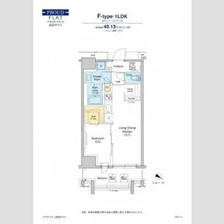 プラウドフラット両国サウス【7階】の間取り