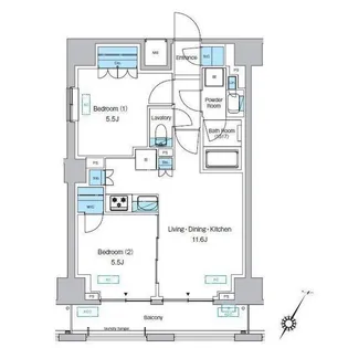 プレディアコート森下テラス【9階】の間取り