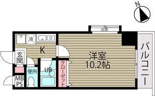 ダイヤマンション【5階】の間取り