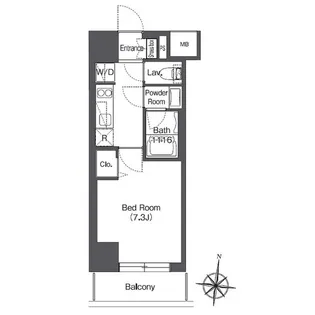 コンフォリア大島DEUX【8階】の間取り
