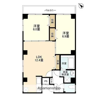 東京都江戸川区平井6丁目【マンション】の間取り