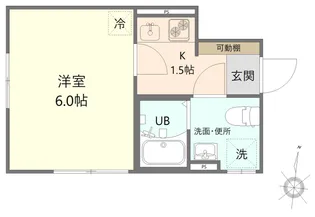 1Kの間取り画像