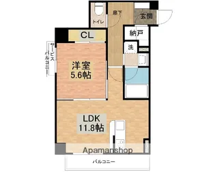 PRIMAVERA【403号室】の間取り