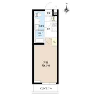 エスタート亀有【5階】の間取り