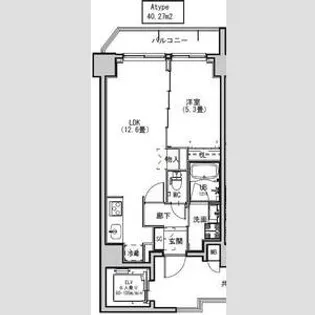 SーRESIDENCE両国AVENUE【3階】の間取り