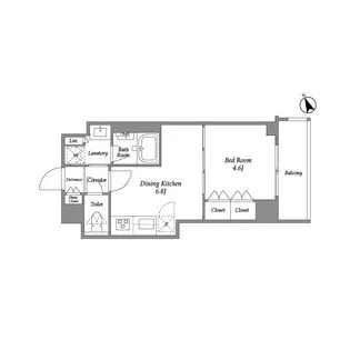 プラネソシエ青戸【5階】の間取り